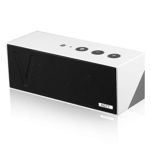 HOTT Portable Bluetooth Wireless Speaker，Small Outdoor Stereo Speaker with 24-Hours Playtime, Loud Clear Sound,Enhanced Bass, Built-in Dual Driver Speakerphone.