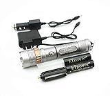 ETpower 1800 LM XM-L T6 LED Zoomable Flashlight Bundle with Two 18650 Battery, Car Charger and AC Charger
