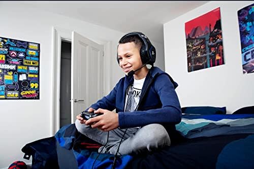 Forze-B Cascos Gaming con Licencia Oficial para PlayStation, Negro