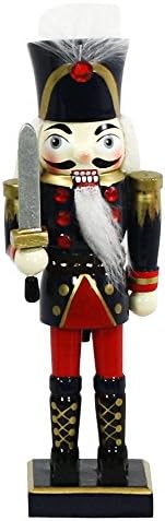 Dekohelden24 Beautiful Nutcracker Soldier, colour blue, size approx. 14 cm