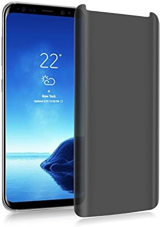 Galaxy S9 Privacy Screen Protector,Super protection S9 Premium[3D Curved][Case Friendly][Anti-Scratch] 9H Hardness Tempered Glass Film Screen Protector for Samsung Galaxy S9，Transparent