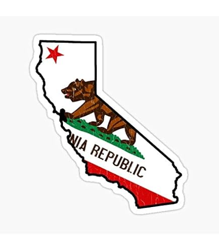 thumbnail image 2 of Cali Raised California Bear Flag Decal Sticker - JDM Style - Multi-Color - Made In USA 2 of 5