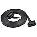 iKKEGOL 5M 16.4ft OBD 2 OBD II Full 16 Pin Ultra Flat Low Profile Right/Left Angle Male to Female Extension Cable