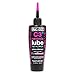 Muc-Off C3 Ceramic Wet Chain Lube, 120 Milliliters - Premium Bike Chain Lubricant with UV Tracer Dye - Formulated for Wet and Harsh Weather Conditions, Pink