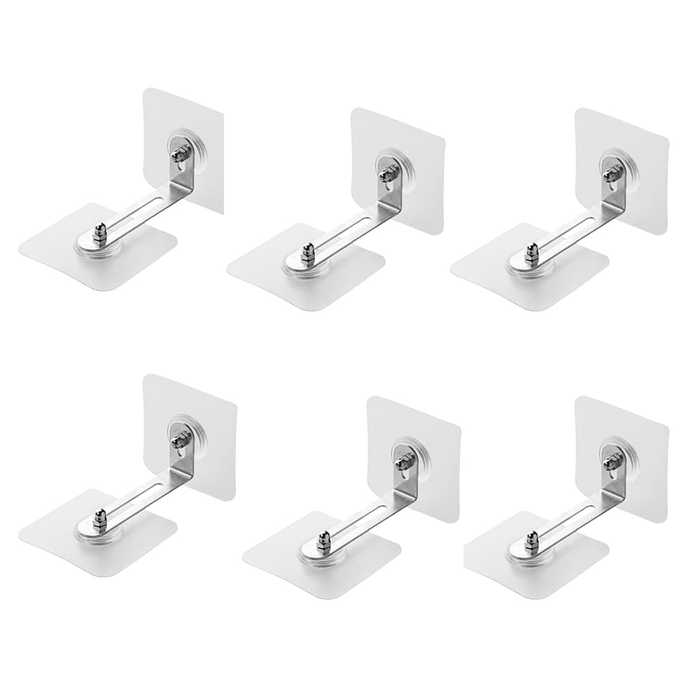 6 Pcs Furniture Wall Anchor no Drill The Wall Install Anti tip Furniture with kit Baby proofing Gear fix The Shelf to The Wall to Prevent Furniture Falling for Child Safety