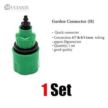 Muciakie 9 Types Of Garden Water Coupling Adaptor Quick Connector