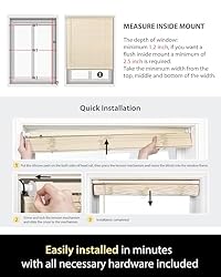 UNISHADES No Tools No Drill Cordless Mini
