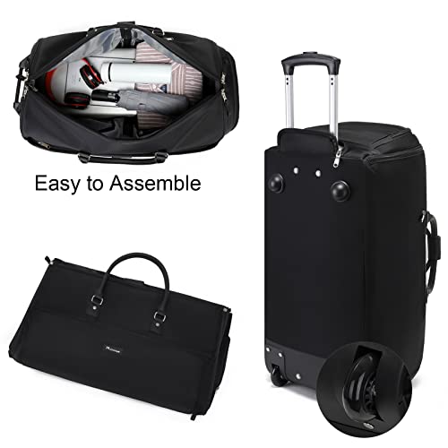 Modoker Rolling Garment Bags, Large Garment Duffle Bag with Wheels, 3
