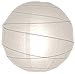 Quasimoon PaperLanternStore.com 36 Inch White Round Paper Lantern, Crisscross Ribbing, Hanging Decoration