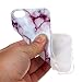 Iphone 5 Case Iphone 5S Case Iphone SE Case UCLL Marble Design Slim Soft TPU Soft Cover for iphone 5/5s/5SE With with Screen Protector (purple)