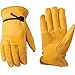 Men's Leather Work Gloves with Adjustable Wrist, Large (Wells Lamont 1132L) primary