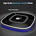 Qi Certified Wireless Charger Pad for iPhone X, 8, 8 Plus Fast Charge for Samsung, ChargeWAVE (Universally Compatible with All Qi Enabled & Samsung Devices -Black