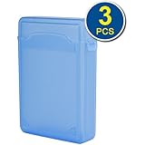 iKross 3 Colors Package - 3.5 Inch IDE/SATA HDD Storage Protection Boxes - Green,Grey and Blue