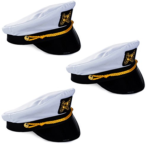 Cruise Director Costumes - Funny Party Hats Captain Hats -