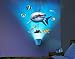 In My Room Wild Walls Shark Encounter Wall Decal Light & Sound Show Room Décor