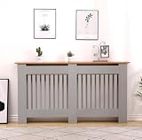 Home Source Radiator Cover Wooden Wall Cabinet Grey Oak 152cm Large view 4