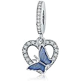 CHTLOR Charm Devil's Eye,Crab Pendant,Love Cat,French fries dangle Charm 925 Sterling Silver Pendant Women's Necklace Bracelet DIY pendant Fit for European Bracelet