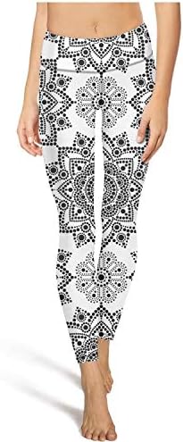 Bohemian Style Aboriginal dot Painting Women's Camo Yoga Pants High Waist Mesh Pants Girls