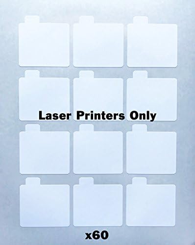 Chapstick Labels Laser – 60 White Waterproof Labels for Lipgloss Tubes – Lip Balm Tube Blank Labels for Laser Printers for DIY Lip Balm Crafting
