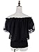 Anna-Kaci Womens Short Sleeve Ruffle Off Shoulder Smocked Waist Boho Blouse Tops