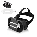3D VR Headset Foldable, Topoint 3D VR Glasses Lightweight Portable Virtual Reality Goggles for iPhone 7/7Plus/6s/6s Plus,Smartphones in 4.7-6.0 inch(with 5 free disposable eye mask)