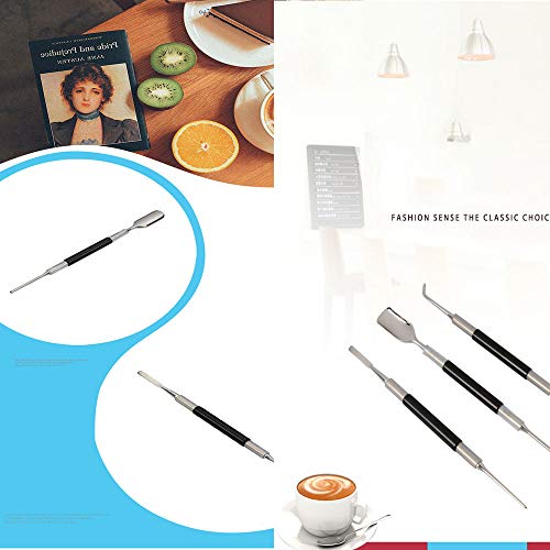 GOYOO Genauigkeit Latte Art Decorating Stift Set/Werkzeuge Edelstahl,Kaffee Barista 3pcs – Bild 5