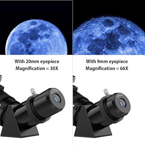 Télescope d'astronomie pour Adultes, Ouverture 80 mm, Ouverture 600 mm, télescope de Voyage Portable pour débutants et Enfants avec trépied Adaptateur de téléphone Sac à Dos