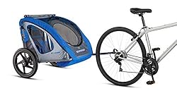 Schwinn Shuttle Foldable Bike Trailer, 2 Passengers