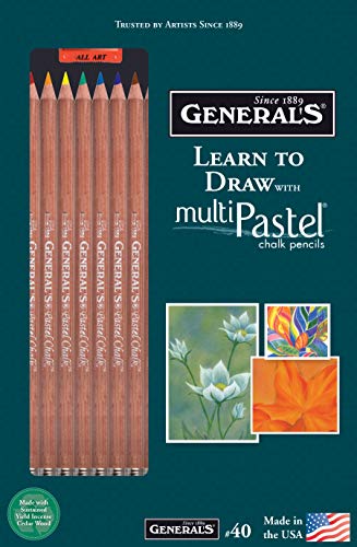 General Pencil 40 How to Draw with MultiPastel Pencils, Multi