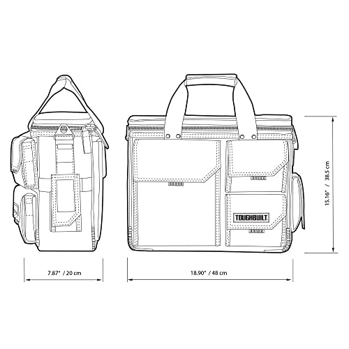 ToughBuilt Quick Access Laptop Bag + Shoulder Strap Contractor