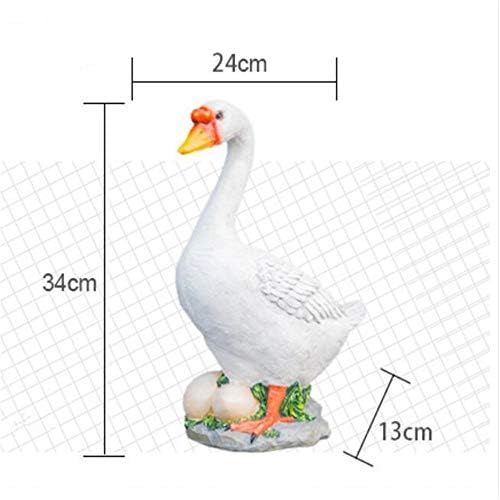 Decorative Resin For Garden Landscape Imitation Of White Duck Animal Sculpture