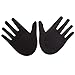 Jovivi 9 Pairs Nipple Covers Satins Pasties Disposable Self-adhesive Pasties Stickers Breast Petals, Different Style Set (Black Color 9 Pairs Set)