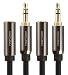 FosPower (15 Feet 2 Pack) 3.5mm Male to 3.5mm Female Stereo Audio Extension Cable Adapter [24K Gold Plated Connectors] for Apple, Samsung, Motorola, HTC, Nokia, LG, Sony & More primary