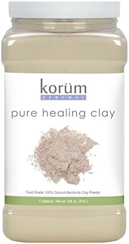 Bentonite Clay | Pure Healing Clay - 1 Gallon 8 lb. Calcium Bentonite Clay Powder | Edible Clay | Internal Cleanse | Detox Clay | Detox Bath | Montmorillonite Clay