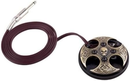 1TattooWorld Cross Skull Foot Pedal, Bronze, OTW-FPC01B