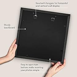 Americanflat 16x16 Picture Frame in Black - Use as