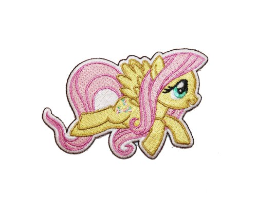 My Little Pony MLP Fluttershy Pegasus G4 Embroidered Iron On Applique Patch