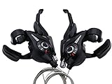 INKE Shimano ST-EF51 3x7 Speed Shifter MTB Bike Brake Lever Combo (1 Pair, 2-Finger)
