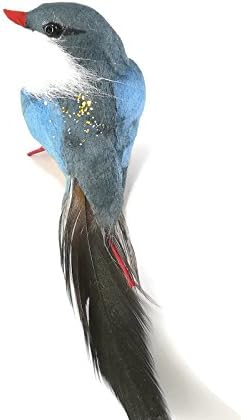 Dinso Spun Cotton Birds Animal figurine Handcraft Decore Feather Ornament 5