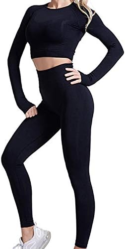 RIOJOY Women 2 Piece Outfits Yoga Sets Sexy Butt Lifting Leggings Sleeveless Gym Padded Crop Tops 5 RIOJOY Women 2 Piece Outfits Yoga Sets Sexy Butt Lifting Leggings Sleeveless Gym Padded Crop Tops
