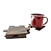 Puzzle Leather Drink Coasters Cup Mats (Set of 6 Pieces) Handmade by Hide & Drink :: Bourbon Brown