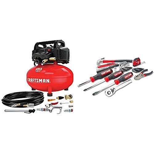 CRAFTSMAN Air Compressor, gallon, Oil-Free Kit with Mechanics