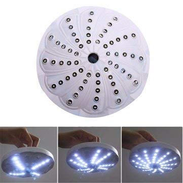 Portable UFO 60 LED Camping 3 Mode Lantern Torch Round White Lamp - Camping Outdoor Lantern - 1 x 60 LED Camping Light(Batteries are not included)