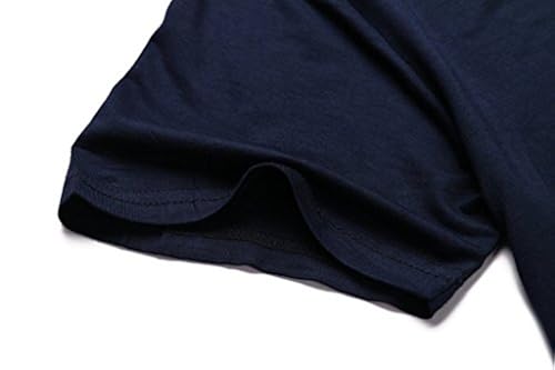 JollieLovin Women's Plus Size Summer Tunic Top - Loose Fit Short Sleeve Tee To Wear With Leggings - Navy Blue