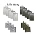 Julie Wang Assorted Antiqued Bronze Silver Setting Bezel Tray Pendant Blanks -No Duplicates (12 Sets Square Bezels)