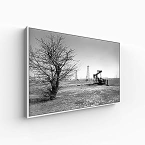 Canvas Wall Art for Living Room, Bedroom Monochrome Plants Framed Canvas Prints for Home Decoration Ready to Hang - 16x24 inches