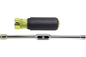 Klein Tools 65064 Hex Head 2-in-1 Nut Driver, 1/4-Inch and 5/16-Inch