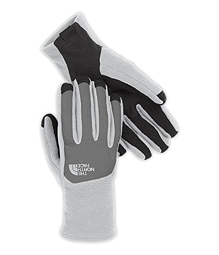 The north face denali etip glove - womens high rise grey/monument…