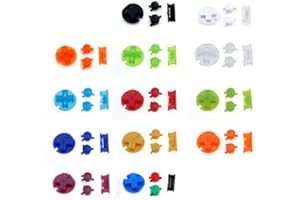 GGZONE Plastic Power ON Off Buttons Keypads Replacement for Gameboy Color GBC Button A B Control Button D Pads (Green)