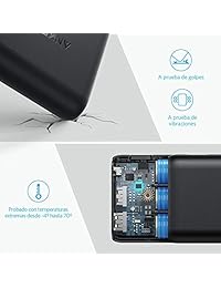 Anker PowerCore Speed 20000, 20000mAh Qualcomm Quick Charge 3.0 & PowerIQ Cargador portátil, con carga rápida, batería portátil para Samsung, iPhone, iPad y más